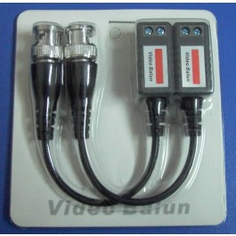 CCTV via CAT-5 Twisted Pair Video Balun Transceivers with Extension Cable (Pair)
